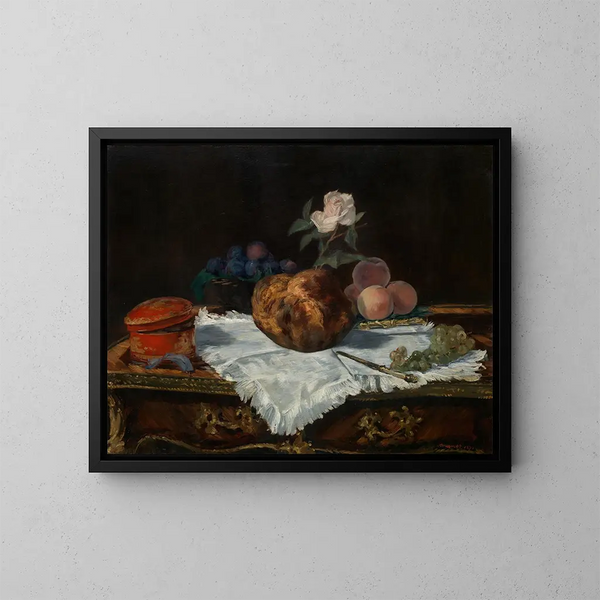 La brioche - Édouard Manet — inramlat konstverk på väggen