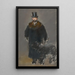 L'homme au chien - Édouard Manet — inramlat konstverk på väggen