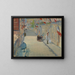 La rue Mosnier avec des drapeaux - Édouard Manet — inramlat konstverk på väggen