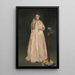 Ung dam 1866 - Édouard Manet — inramlat konstverk på väggen