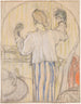 Framför spegeln - Édouard Vuillard — vy av konstverket