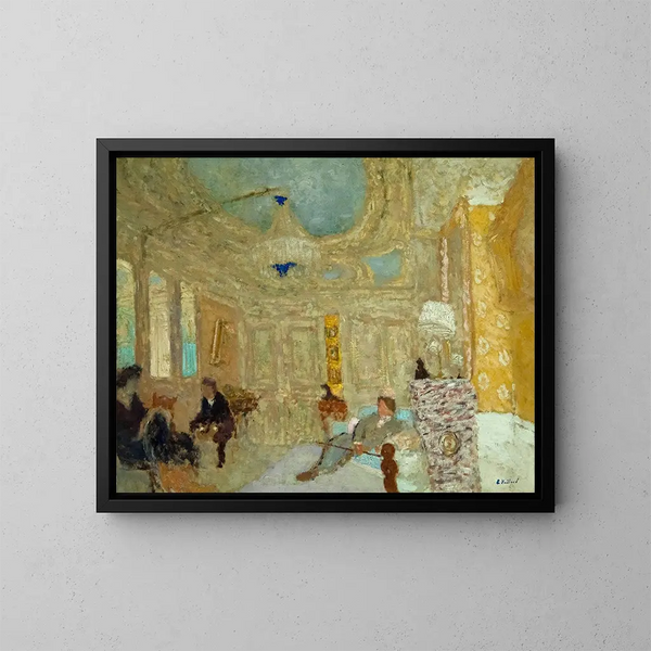 i väntrummet - Édouard Vuillard — inramlat konstverk på väggen