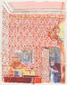Inomhusmålning med rosa draperier I - Édouard Vuillard — vy av konstverket