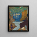 La Coupe bleue - Édouard Vuillard — inramlat konstverk på väggen