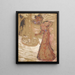 La Femme au jardin public - Édouard Vuillard — inramlat konstverk på väggen