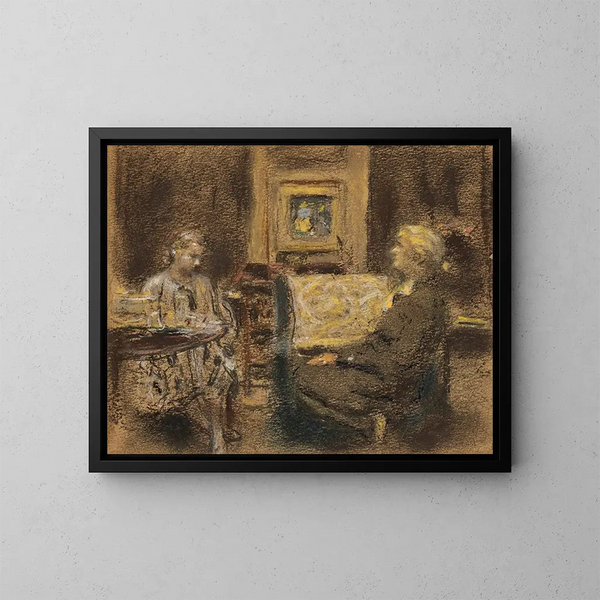 La Lionne d'histoire - Édouard Vuillard — inramlat konstverk på väggen