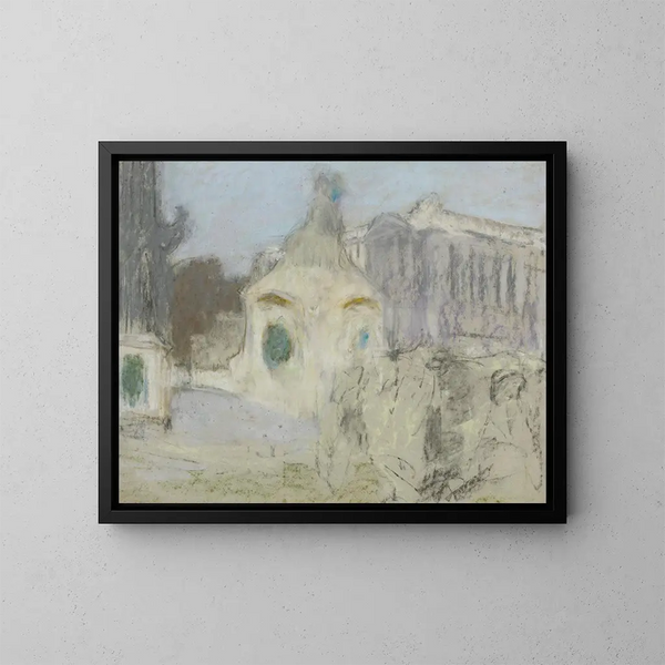 La Place de la Concorde - Édouard Vuillard — inramlat konstverk på väggen
