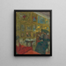 La visiteuse - Édouard Vuillard — inramlat konstverk på väggen