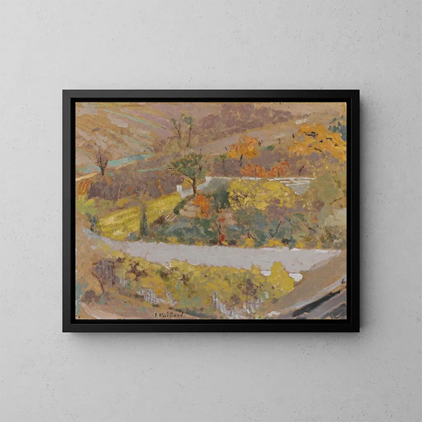 Landskapsbild till LtanglaVille - Édouard Vuillard — inramlat konstverk på väggen