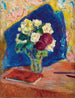 Le Bouquet et le Livre - Édouard Vuillard — vy av konstverket