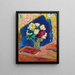 Le Bouquet et le Livre - Édouard Vuillard — inramlat konstverk på väggen