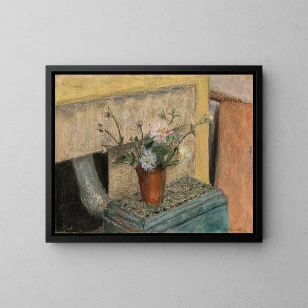 Le Bouquet sur le pôle mirus - Édouard Vuillard — inramlat konstverk på väggen
