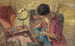 Le petit salon Madame Hessel La table ouvrage - Édouard Vuillard — vy av konstverket