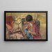 Le petit salon Madame Hessel La table ouvrage - Édouard Vuillard — inramlat konstverk på väggen