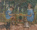 Les Enfants Bassiano - Édouard Vuillard — vy av konstverket