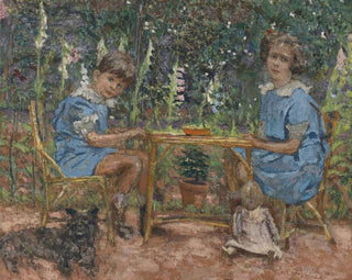 Les Enfants Bassiano - Édouard Vuillard — vy av konstverket