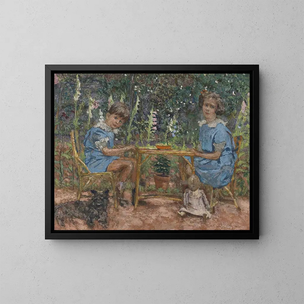 Les Enfants Bassiano - Édouard Vuillard — inramlat konstverk på väggen