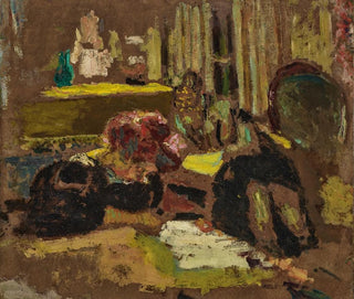 Madame Fontaine inclinée - Édouard Vuillard — vy av konstverket