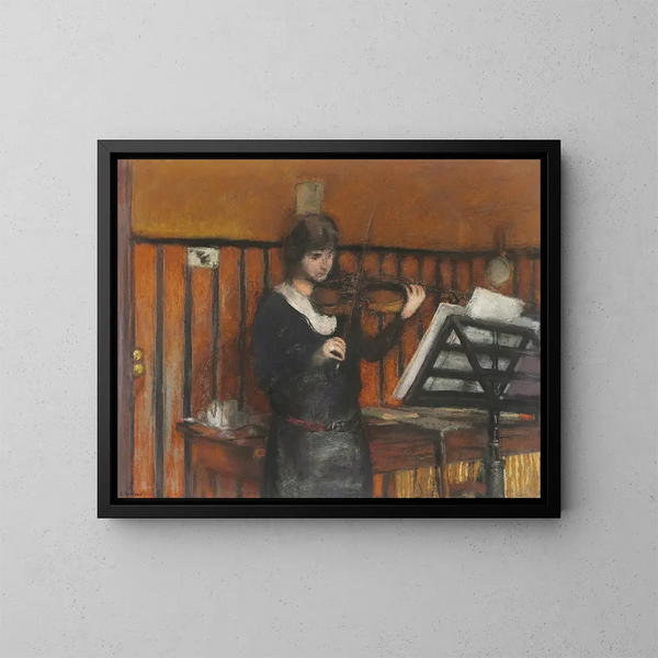 Madame Frieda - Édouard Vuillard — inramlat konstverk på väggen