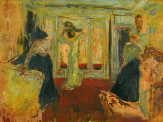 Madame Hessel hos modisten - Édouard Vuillard — vy av konstverket