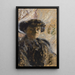 Madame Hessel i svart klänning - Édouard Vuillard — inramlat konstverk på väggen
