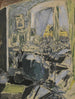 Madame Vuillard som syr bredvid fönstret – Édouard Vuillard — vy av konstverket