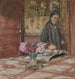 Madame Vuillard i mössa vid Closerie des Gents - Édouard Vuillard — vy av konstverket