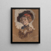 Suzanne Tristan Bernard - Édouard Vuillard — inramlat konstverk på väggen