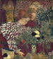 kvinna i randig klänning - Édouard Vuillard — vy av konstverket