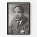 Affisch i hyllning till Dr. Martin Luther King Jr. – Svartvitt porträtt