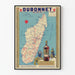 Vintageposter Dubonnet Quinquina Madagaskar 1952 väggdekoration