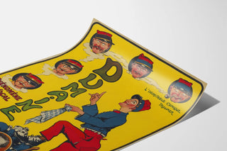 Vintageposter Dumaine komisk truppsoldat - Retro väggdekoration