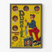 Vintageposter Dumaine komisk truppsoldat - Retro väggdekoration