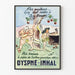 Vintage reklamposter Dyspné-Inhal väggdekoration