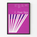 E. Power Biggs - Designpiano Vintage Violet Poster