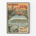 Vintageposter för mineralvatten Évian-les-Bains Source Cachat