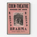 Vintageposter Eden-Teatern Brahma Stora Baletten Fantasi