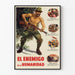 Vintage propagandaposter för militär "El Enemigo de la Humanidad"