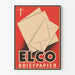 Vintageaffisch ELCO Brevpapper - Grafisk Väggdekoration