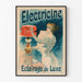 Vintageaffisch Electricine - Väggdekoration Lyxig Belysning