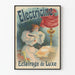 Vintageposter för Electricine lyxbelysning