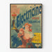 Vintageaffisch Electricine Röd och Vit retro väggdekor