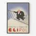 Vintageposter mot fetma Elipol - Retro väggdekoration