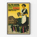 Vintageposter Elite-Hotel Zürich 1913 väggdekoration