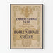 Vintageaffisch Nationaltillgång 1918 Nationalbank för Kredit