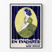 Vintageposter i Art Nouveau-stil för dekorativt bruk under säsongen