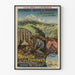 Vintageposter av Grottes de Bétharram, Pyrrarnas underverk