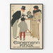 Vintage väggdekorposter Ernemann Kinox familjefilmteater