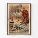 Vintageposter Ernesto Mephisto Balanskonstnär Fantast