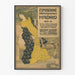 Vintageaffisch för internationell utställning Madrid 1893-94 väggdekoration